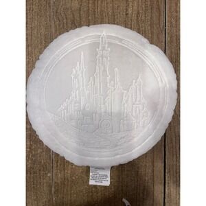Wicked For Good x Katie Kime Emerald City Throw Pillow White Round Glinda Castle